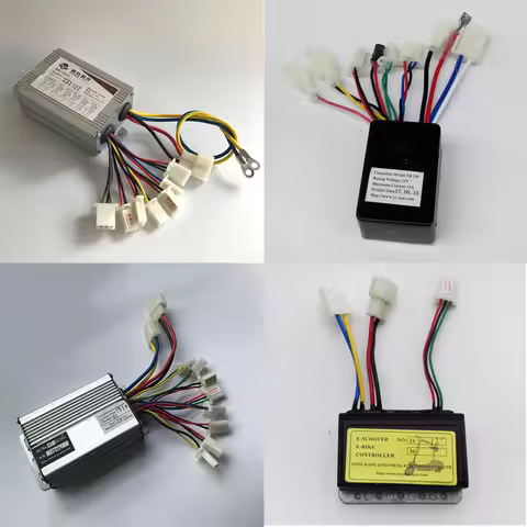 12V 24V 36V 48V 250W 350W 500W 1000W DC Electric Bike Motor Brushed Controller Box for Electric Bicy