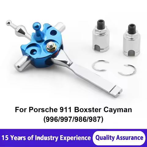 Chrome Blue Short Shifter Lever For Boxster Cayman S 911 996 986 987 All Models Turbo AWD Boxster