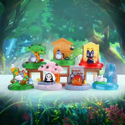 Anime Totoro Blind Box Hayao Miyazaki Fairy Tale Elves Mysterious Box Anime Model Kids Birthday Gift