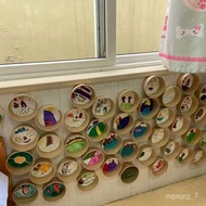Kraft Paper Bowl HuanchuangdiyChildren's Handmade Materials Kindergarten Art Area Corner Display Wall Creative Decoratio