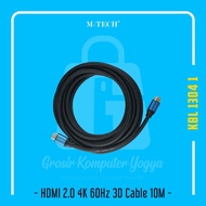 M-Tech HDMI 2.0 4K 60Hz 3D Gold Plated Cable HDMI Cable - 10m