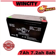 Autogate UPS 12V 7.2Ah 12V 7.0ah 7ah 8ah 8.0ah Wincity Rechargeable Sealed Lead Acid Battery
