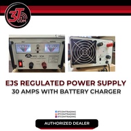 EJS REGULATED POWER SUPPLY PS30AMPS TO 34AMPS WITH BATTERY CHARGER 13.8VDC