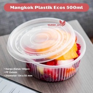 ECOS 500ML CLEAR PLASTIC BOWL