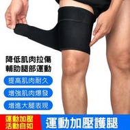 HDT-002 (單隻裝) 可調節 彈力繃帶運動護膝 綁帶護大腿 加壓健身護具 壓力護膝 (非醫療用品) (非醫療器材)