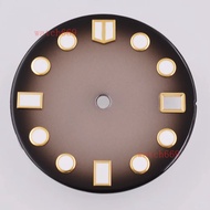 28.5MM Red/Blue/Yellow/Green/Black Watch Dial Blue luminous Fit NH35 NH36 Automatic Movement 3.0 ocl