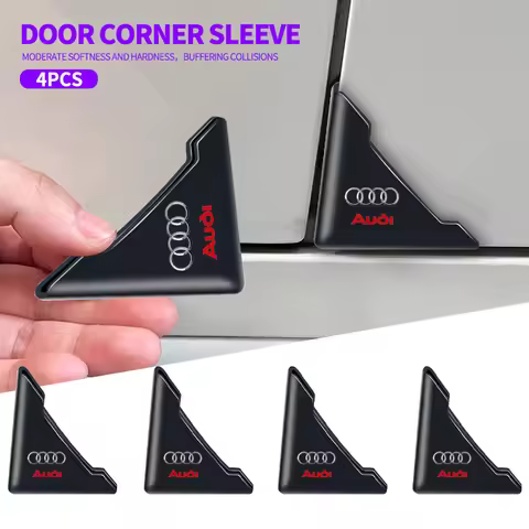 2Pcs Car Door Corner Cover Bumper Anti-scratch Protector For Audi A4L A6L A5 A8L A3 A7 Q3 Q7 Q5 E-TR
