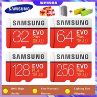 SAMSUNG Evo Plus 32GB/64GB/128GB/256GB/512GB Micro SDXC C10 U3 Micro SD การ์ด SDcard 95เมกะไบต์/วินาทีอ่านความเร็ว