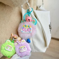GANTUNGAN Cute Plush Briquette Three-Year-Old Baby Keychain Car Bag Pendant