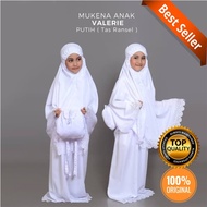 Mukena Polos Anak Sekolah SD 5-7 Tahun Bahan Adem Motif Valerie Cantik