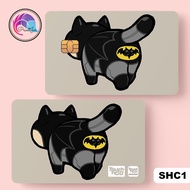 SUPERHERO CAT - Touch n Go Card Sticker Cover (Waterproof, High Quality) ,TNG CARD sticker, TNG NFC 