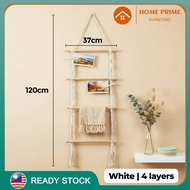 HP SO036 Macrame Ladder Hanger/ Macrame Hanger/ Sacred Wall Decor Towel Hanger Gantungan Hiasan Ruma