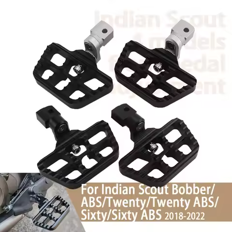 For Indian Scout Bobber Twenty Sixty ABS Motorcycle Front Footrest 360 Degree Adjustable Foot Pegs R