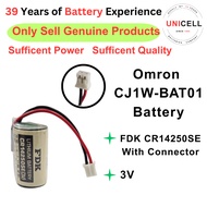 3V For Omron CJ1W-BAT01 battery replacement FDK CR14250SE With Connertor