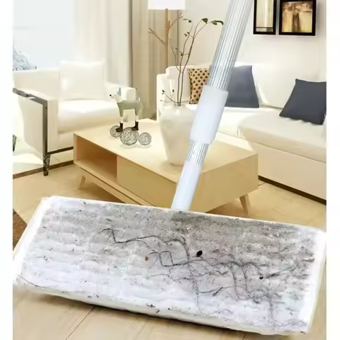 Household Spin Cleaning Mop with Disposable Mop Pads Floor Cleaning Mop Suitable for Laminate Floor 