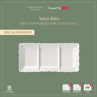 Rect Tray Pierced Anna Kim 12 inch