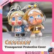 CRYBABY Transparent Protective Cover Dust Case for POPMART CRYBABY Series Crying Baby Vinyl Plush Fa