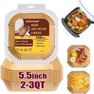 Small Air Fryer Liners for CHEFMAN 2 Qt Mini Air Fryer, 5.5inch Mini Air Fryer Parchment Paper Liner