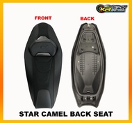 PCX 160 Camel Back Seat Suede and Leather / Hydro Dip Carbon - High Quality Back Seat