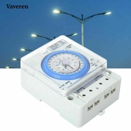 [Vaveren] 1 Set Din Rail 24H Chronometry Timer Mechanical Switch Industrial Analogue Timer
