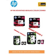 ORIGINAL HP680 BLACK / 680 COLOR / BLACK+COLOR COMBO PACK / TWIN PACK INK CARTRIDGE