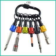 CRE 6Pcs Bit Holder Gadgets Drill Bit Holder 1 4 Drill Bit Holder Keychains Screwdriver Bit Holder f