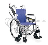 日本Kawamura KFP 輕量型標準輪椅 16吋座寬 細轆 (水藍色/粉紅色)