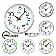 Rhythm Sweep Second Wall Clock CMG495 Jam Dinding Senyap Silent Silky Move Japan Movement