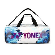 ถุงไม้แร็กเก็ตแบดมินตัน YONEX ความจุมากแท้แบบสะพายไหล่ข้างเดียว219BT004U กระเป๋าใส่ลูกบอลใหม่