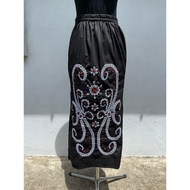 Skirt panjang corak sulam BURIEK