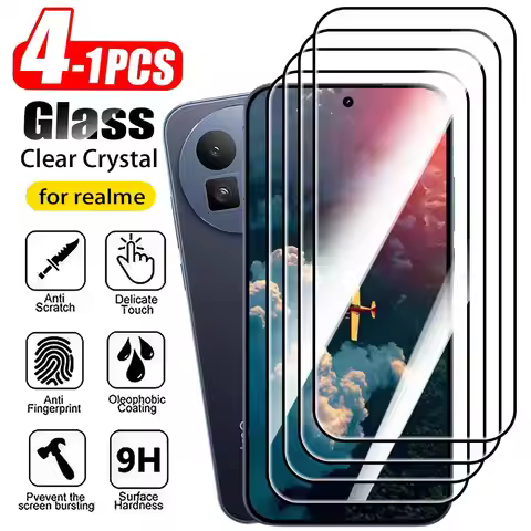 1-4PCS Screen Protector 8Pro GT Neo 2 3 5 SE Tempered Glass For Realme X2 X3 X7 Pro X50
