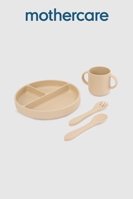 ชุดชามทานอาหารเด็ก Mothercare Second Stage 4-Piece Weaning Set - Beige JL976