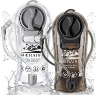 CHERAINTI Hydration Bladder 2 Pack 2L Water Bladder for Hiking Backpack BPA Free Water Reservoir Bag