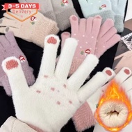 [3-5 Days Arrive]Winter Touchscreen Gloves for Smartphone Use | Cute Snowman Embroidery Warm Nylon G