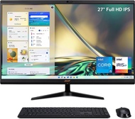 BRAND NEW: Acer Aspire C27-1700-UA91 AIO Desktop | 27" Full HD IPS Display | 12th Gen Intel Core i5-1235U | Intel Iris Xe Graphics | 16GB DDR4 | 512GB NVMe M.2 SSD | Intel Wireless Wi-Fi 6 | Windows 11 Home