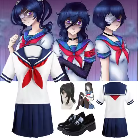 Game Yandere Simulator Cosplay Costume Ayano Aishi Uniform Yandere Chan JK School Uniform Women Outf