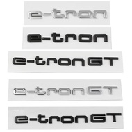 3D ABS e tron e-tron GT Letters Logo Car Badge Emblem Decal Sticker For Audi Electric Q2 Q5 Q7 Q8 55