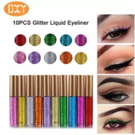 DXY-Brand New 10 Colors White Gold Glitter Eyeshadow