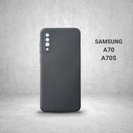 Samsung A70, A70s plain black case | SS galaxy flexible phone case protects the Samsung phone camera