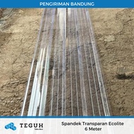 Spandek Transparan Ecolite 6 meter