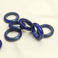 [2026] * Afghanistan Lapis Lazuli Ring Ring Plain Ring DIY Handheld Jewelry Blue Circle Beaded Stone