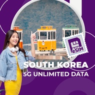 5G Korea eSIM Unlimited Data SK Telecom 3 days/5 days/7 days