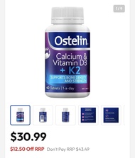 Ostelin Calcium D3 K2 60 viên