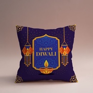 45*45cm 2023 Diwali Pillowcase Printed Short Plush Cushion Cover Polyester Deepavali Decoration Pillow Covers
