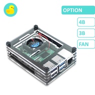 Raspberry Pi 4 4B / 3B / 3B+ 9 Layer Acrylic Case Casing Enclosure With Fan