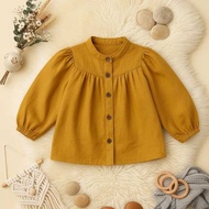 KEMEJA Latest Korean blouse shirts for girls aged 1-6 years blouse budak perempuan kids blouse girl