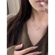 Sterling Silver 999 Pure Silver Cat 'Eye Necklace -足银999纯银猫眼石项链