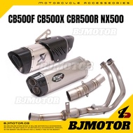 Honda CB500F Motorcycle Exhaust CB500X CBR500R NX500 Titanium Stainless Steel Exhaust Pipe Slip On