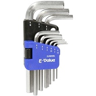 E-Value Hex Key Set Metric 1.5, 2, 2.5, 3, 4, 5, 6, 8, 10mm 9-piece set ELHW09NL