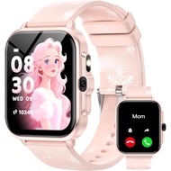 WZWNEER Smart Watch for Kids Girls Age 5-12, Ai Functions Games HD Touch Screen Watches with Video C